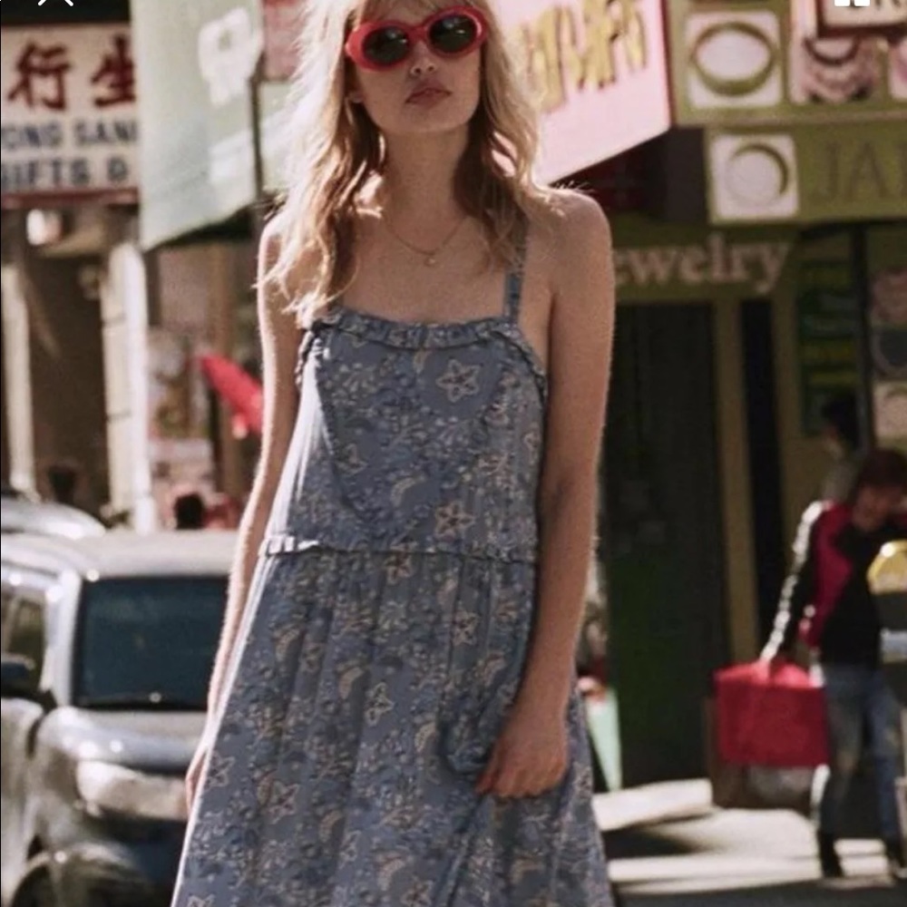 NWT Spell & The Gypsy Celestial Midi Dress Blue(M)